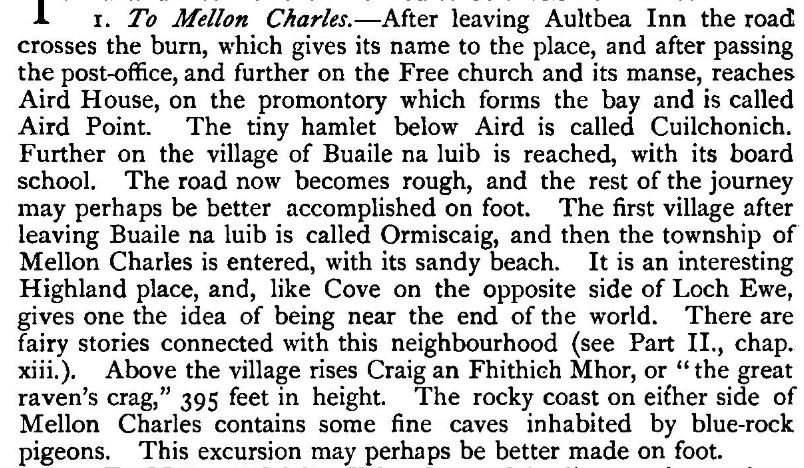 An excerpt from John H. Dixon's Gairloch in North-west Ross-shire, 1886