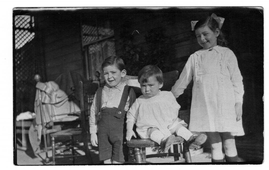 Colin, Norman and Adeline about 1919